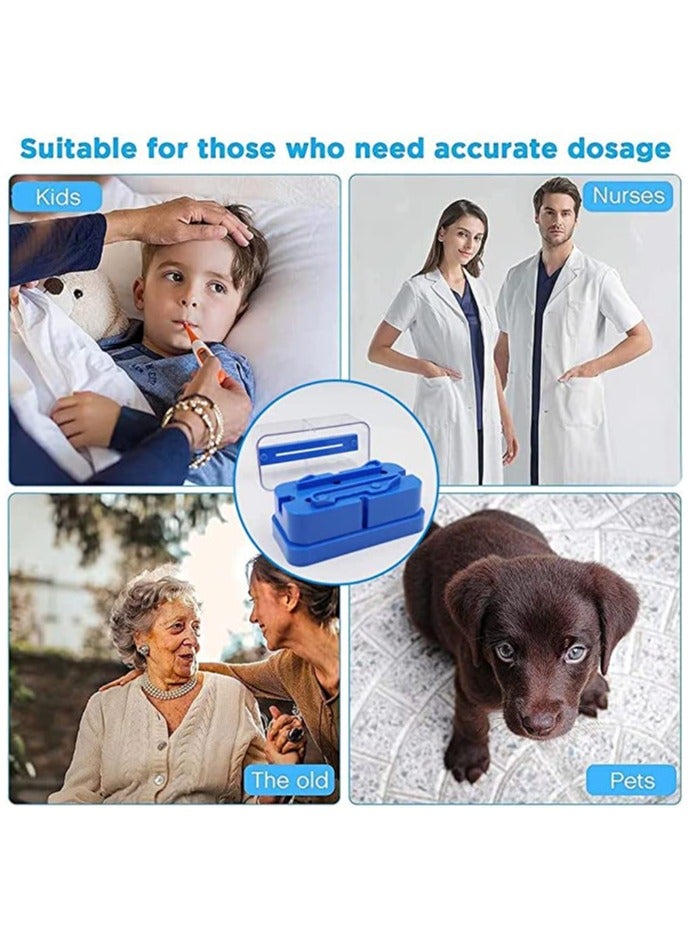 Pill Splitter, 1/2 1/4 Accurate Even Cut for Round Oblong Pills, Multifunctional Pills Divider Dispenser, Cutter for Vitamins, Big  Small Pills, and Medication, Transparent Portable Pill Cutter Box - Image 4